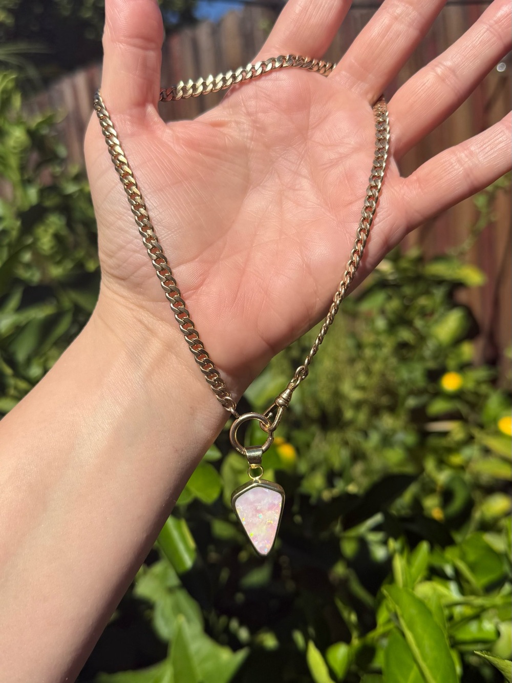 Vintage 14k Gold Filled Albert Curb Chain - Pendant Not Included.